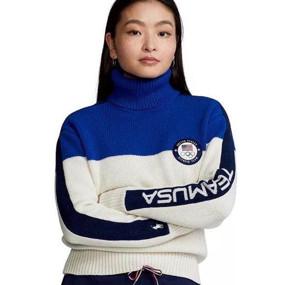 Polo Ralph Lauren Sweaters - Polo Ralph Lauren Women's Team USA Wool Turtleneck Sweater 2022 Size S